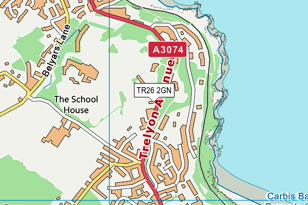 TR26 2GN map - OS VectorMap District (Ordnance Survey) TR26 2GN map - OS VectorMap District (Ordnance Survey)