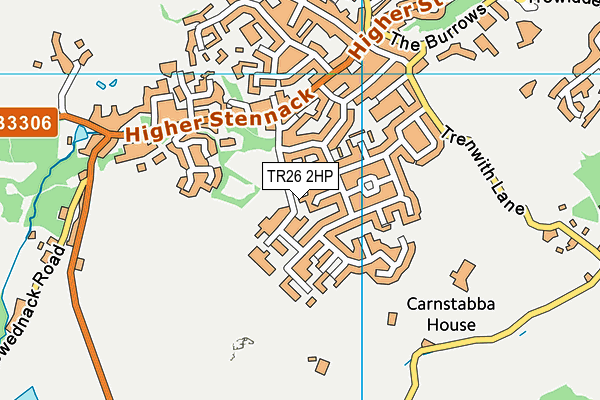 TR26 2HP map - OS VectorMap District (Ordnance Survey) TR26 2HP map - OS VectorMap District (Ordnance Survey)