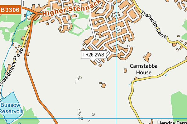 TR26 2WS map - OS VectorMap District (Ordnance Survey) TR26 2WS map - OS VectorMap District (Ordnance Survey)