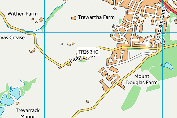 TR26 3HQ map - OS VectorMap District (Ordnance Survey) TR26 3HQ map - OS VectorMap District (Ordnance Survey)