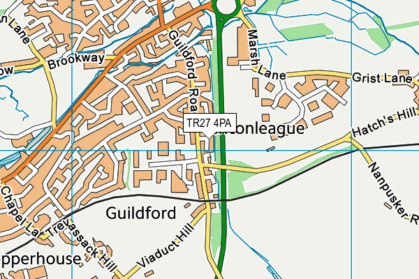 TR27 4PA map - OS VectorMap District (Ordnance Survey) TR27 4PA map - OS VectorMap District (Ordnance Survey)
