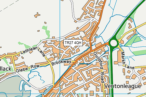 TR27 4QH map - OS VectorMap District (Ordnance Survey) TR27 4QH map - OS VectorMap District (Ordnance Survey)