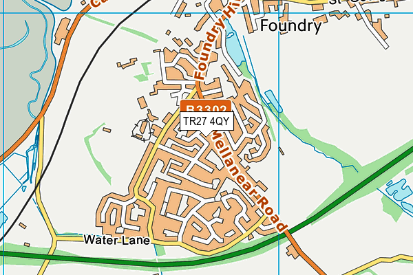 TR27 4QY map - OS VectorMap District (Ordnance Survey) TR27 4QY map - OS VectorMap District (Ordnance Survey)