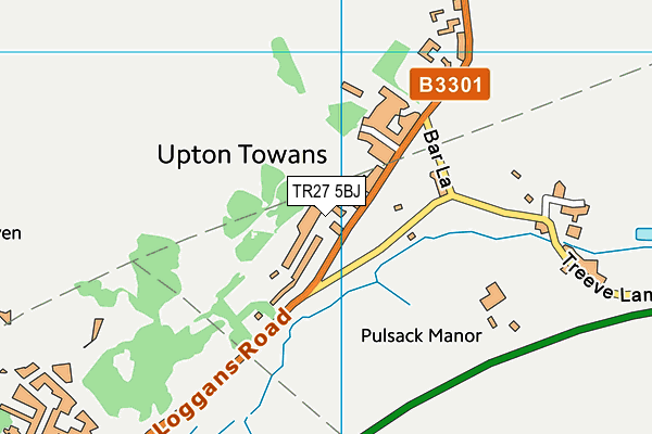 TR27 5BJ map - OS VectorMap District (Ordnance Survey) TR27 5BJ map - OS VectorMap District (Ordnance Survey)