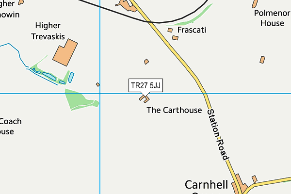 TR27 5JJ map - OS VectorMap District (Ordnance Survey) TR27 5JJ map - OS VectorMap District (Ordnance Survey)