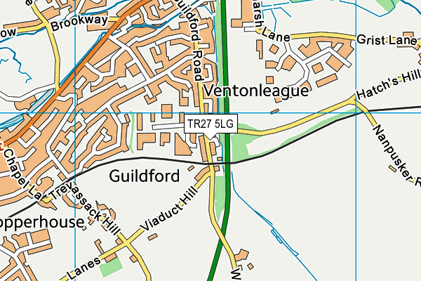 TR27 5LG map - OS VectorMap District (Ordnance Survey) TR27 5LG map - OS VectorMap District (Ordnance Survey)