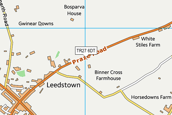 TR27 6DT map - OS VectorMap District (Ordnance Survey) TR27 6DT map - OS VectorMap District (Ordnance Survey)