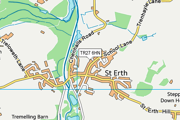 TR27 6HN map - OS VectorMap District (Ordnance Survey) TR27 6HN map - OS VectorMap District (Ordnance Survey)