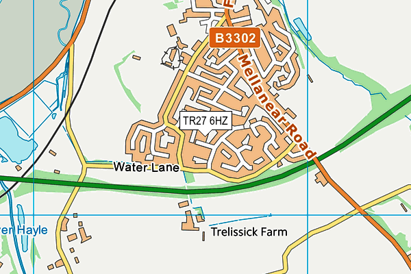 TR27 6HZ map - OS VectorMap District (Ordnance Survey) TR27 6HZ map - OS VectorMap District (Ordnance Survey)