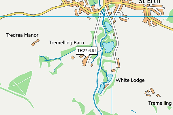 TR27 6JU map - OS VectorMap District (Ordnance Survey) TR27 6JU map - OS VectorMap District (Ordnance Survey)