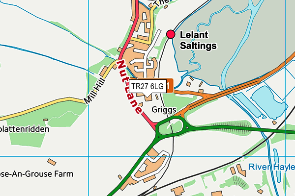 TR27 6LG map - OS VectorMap District (Ordnance Survey)