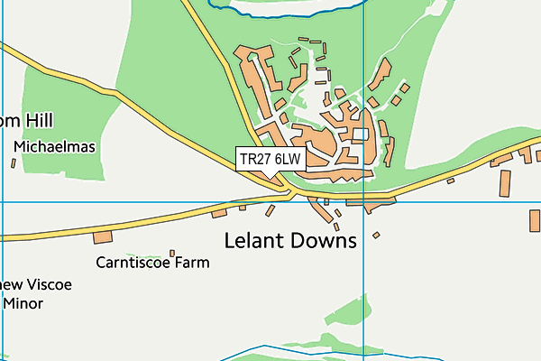 TR27 6LW map - OS VectorMap District (Ordnance Survey) TR27 6LW map - OS VectorMap District (Ordnance Survey)