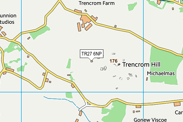 TR27 6NP map - OS VectorMap District (Ordnance Survey) TR27 6NP map - OS VectorMap District (Ordnance Survey)