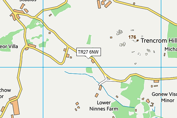 TR27 6NW map - OS VectorMap District (Ordnance Survey) TR27 6NW map - OS VectorMap District (Ordnance Survey)
