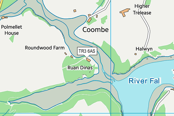 TR3 6AS map - OS VectorMap District (Ordnance Survey) TR3 6AS map - OS VectorMap District (Ordnance Survey)