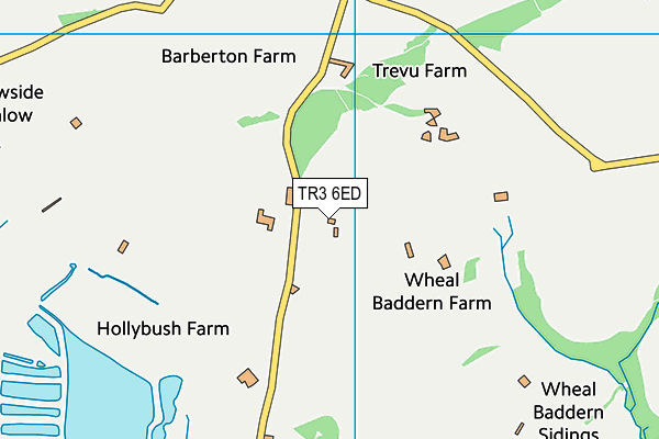 TR3 6ED map - OS VectorMap District (Ordnance Survey) TR3 6ED map - OS VectorMap District (Ordnance Survey)