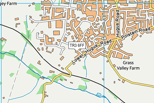 TR3 6FF map - OS VectorMap District (Ordnance Survey) TR3 6FF map - OS VectorMap District (Ordnance Survey)