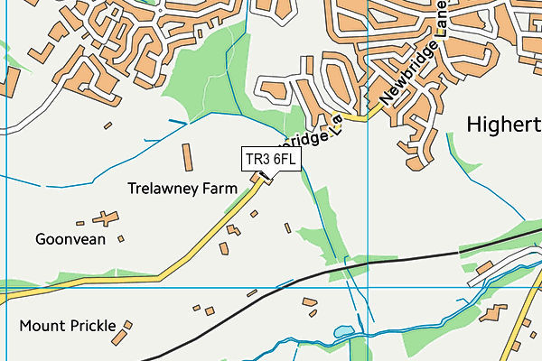 TR3 6FL map - OS VectorMap District (Ordnance Survey) TR3 6FL map - OS VectorMap District (Ordnance Survey)