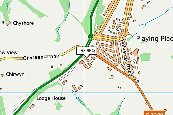 TR3 6FQ map - OS VectorMap District (Ordnance Survey) TR3 6FQ map - OS VectorMap District (Ordnance Survey)
