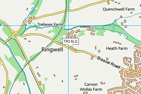 TR3 6LQ map - OS VectorMap District (Ordnance Survey)