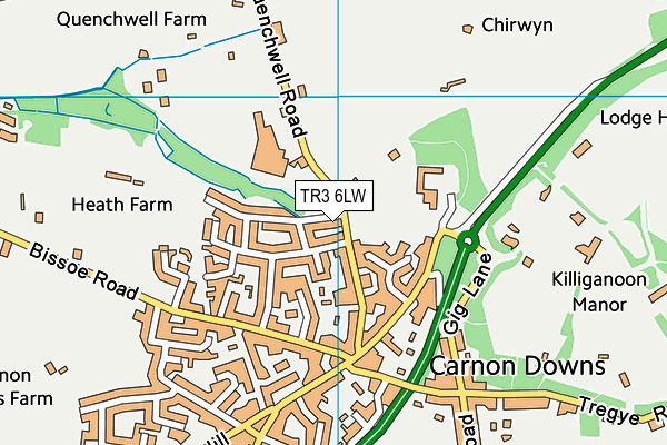 TR3 6LW map - OS VectorMap District (Ordnance Survey) TR3 6LW map - OS VectorMap District (Ordnance Survey)