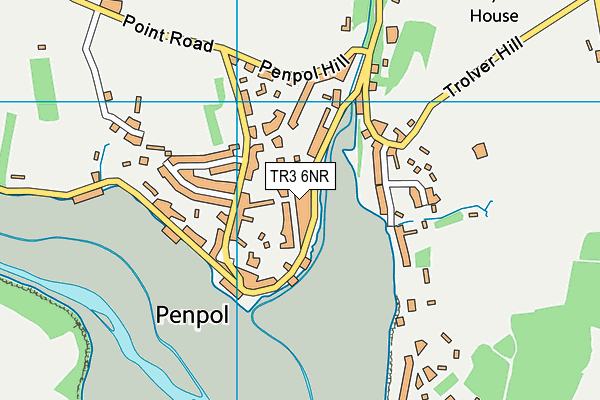 TR3 6NR map - OS VectorMap District (Ordnance Survey) TR3 6NR map - OS VectorMap District (Ordnance Survey)