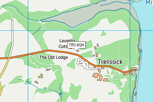 TR3 6QH map - OS VectorMap District (Ordnance Survey) TR3 6QH map - OS VectorMap District (Ordnance Survey)