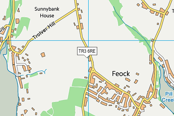 TR3 6RE map - OS VectorMap District (Ordnance Survey) TR3 6RE map - OS VectorMap District (Ordnance Survey)