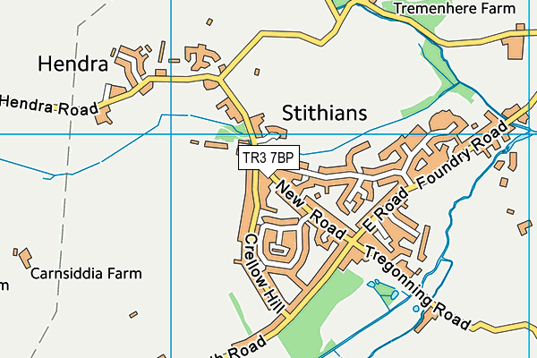 TR3 7BP map - OS VectorMap District (Ordnance Survey) TR3 7BP map - OS VectorMap District (Ordnance Survey)