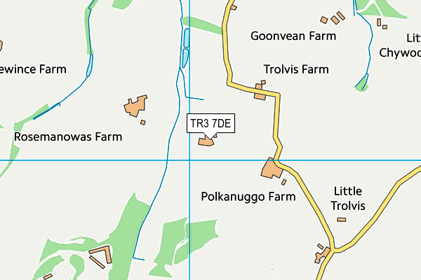 TR3 7DE map - OS VectorMap District (Ordnance Survey) TR3 7DE map - OS VectorMap District (Ordnance Survey)