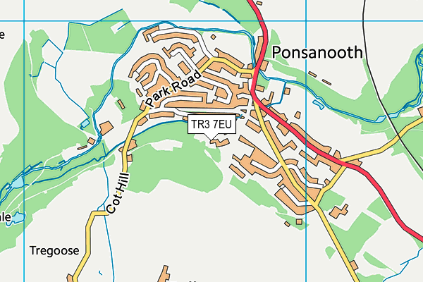 TR3 7EU map - OS VectorMap District (Ordnance Survey) TR3 7EU map - OS VectorMap District (Ordnance Survey)