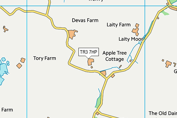 TR3 7HP map - OS VectorMap District (Ordnance Survey) TR3 7HP map - OS VectorMap District (Ordnance Survey)
