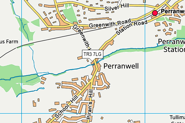 TR3 7LG map - OS VectorMap District (Ordnance Survey) TR3 7LG map - OS VectorMap District (Ordnance Survey)