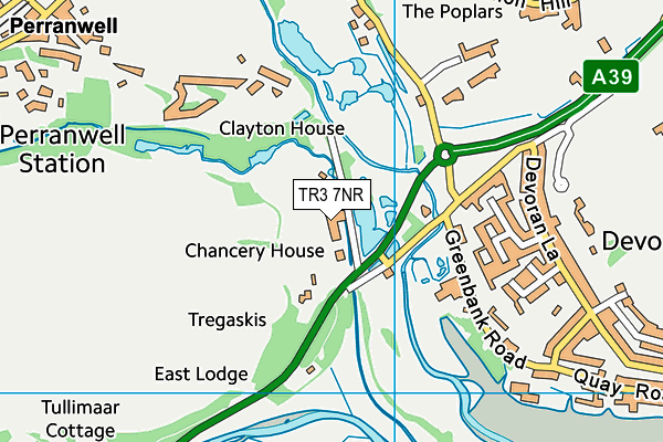 TR3 7NR map - OS VectorMap District (Ordnance Survey) TR3 7NR map - OS VectorMap District (Ordnance Survey)