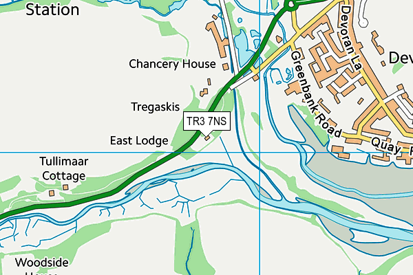 TR3 7NS map - OS VectorMap District (Ordnance Survey) TR3 7NS map - OS VectorMap District (Ordnance Survey)