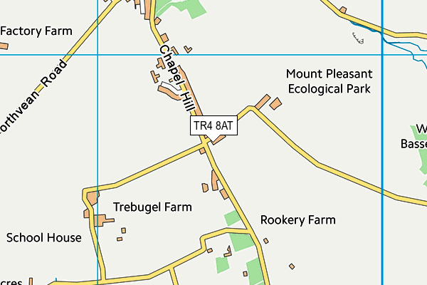 TR4 8AT map - OS VectorMap District (Ordnance Survey) TR4 8AT map - OS VectorMap District (Ordnance Survey)