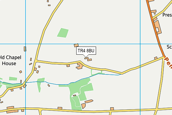 TR4 8BU map - OS VectorMap District (Ordnance Survey) TR4 8BU map - OS VectorMap District (Ordnance Survey)