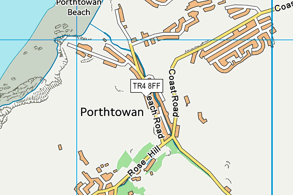 TR4 8FF map - OS VectorMap District (Ordnance Survey) TR4 8FF map - OS VectorMap District (Ordnance Survey)