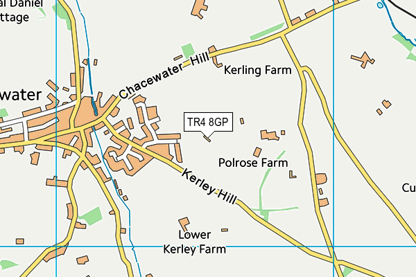 TR4 8GP map - OS VectorMap District (Ordnance Survey) TR4 8GP map - OS VectorMap District (Ordnance Survey)