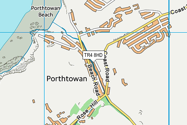 TR4 8HD map - OS VectorMap District (Ordnance Survey) TR4 8HD map - OS VectorMap District (Ordnance Survey)