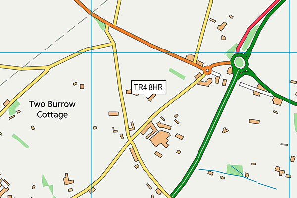 TR4 8HR map - OS VectorMap District (Ordnance Survey) TR4 8HR map - OS VectorMap District (Ordnance Survey)