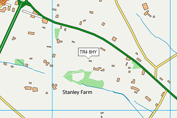 TR4 8HY map - OS VectorMap District (Ordnance Survey) TR4 8HY map - OS VectorMap District (Ordnance Survey)