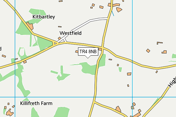 TR4 8NB map - OS VectorMap District (Ordnance Survey) TR4 8NB map - OS VectorMap District (Ordnance Survey)