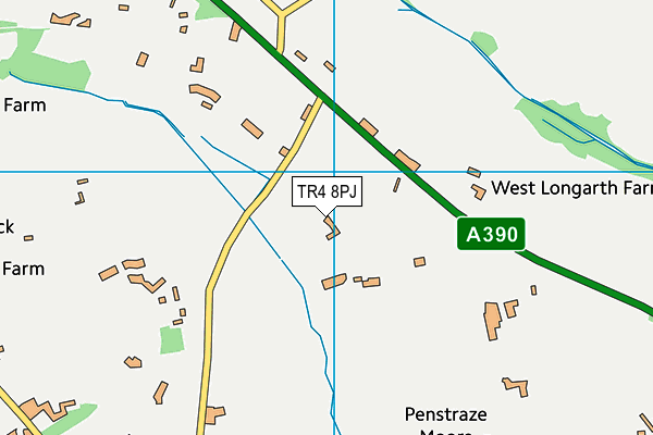 TR4 8PJ map - OS VectorMap District (Ordnance Survey) TR4 8PJ map - OS VectorMap District (Ordnance Survey)