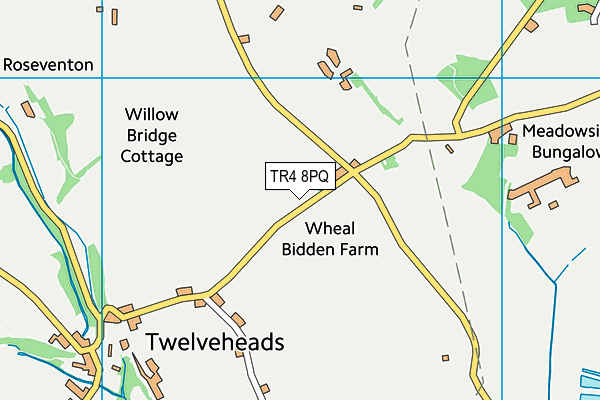 TR4 8PQ map - OS VectorMap District (Ordnance Survey) TR4 8PQ map - OS VectorMap District (Ordnance Survey)