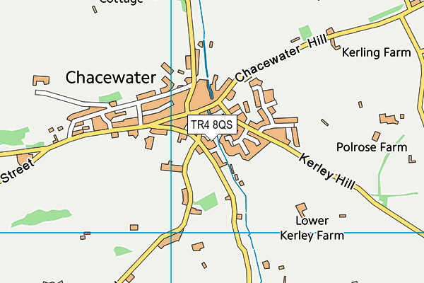 TR4 8QS map - OS VectorMap District (Ordnance Survey) TR4 8QS map - OS VectorMap District (Ordnance Survey)