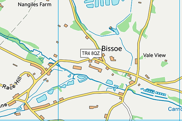 TR4 8QZ map - OS VectorMap District (Ordnance Survey) TR4 8QZ map - OS VectorMap District (Ordnance Survey)
