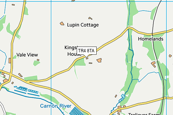 TR4 8TA map - OS VectorMap District (Ordnance Survey) TR4 8TA map - OS VectorMap District (Ordnance Survey)