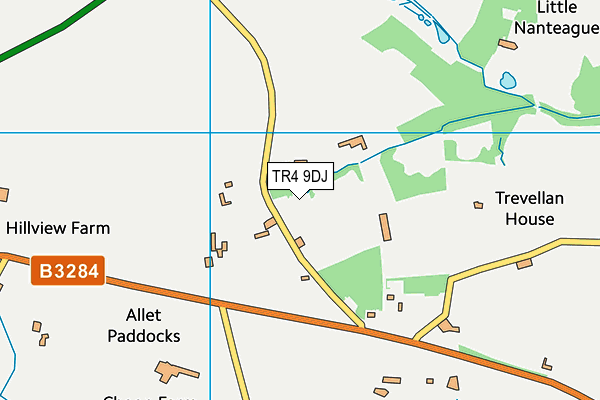 TR4 9DJ map - OS VectorMap District (Ordnance Survey) TR4 9DJ map - OS VectorMap District (Ordnance Survey)