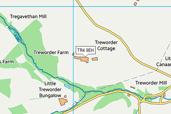 TR4 9EH map - OS VectorMap District (Ordnance Survey) TR4 9EH map - OS VectorMap District (Ordnance Survey)